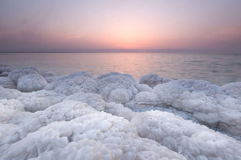 Jordan - Dead Sea Salt Rock in Dead Sea